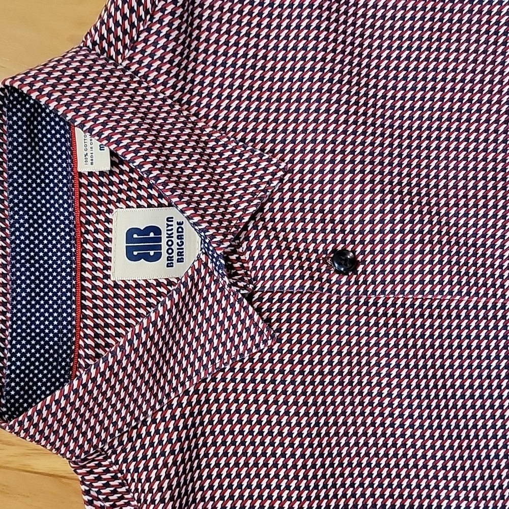 Brooklyn Brigade Button Down Shirt Medium - image 1